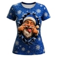 thumbnail image 1 of CONFREE Girls Christmas Tshirts Crew Neck Graphic Casual Xmas T-Shirt for Kids, 1 of 3