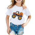 thumbnail image 1 of CONFREE Halloween Boys Short Sleeve Tshirts Crew Neck Cartoon Pumpkin Graphic Soft Hallowmas T-Shirts for Kids, 1 of 3