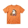 thumbnail image 1 of CONFREE Halloween Boys Short Sleeve Tshirts Crew Neck Cute Ghost Graphic Soft Hallowmas T-Shirts for Kids, 1 of 4