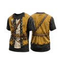 thumbnail image 1 of CONFREE Halloween Mens Pirate Captain Tshirts Short Sleeve Crew Neck Graphic Lightweight Hallowmas T-Shirts for Men, 1 of 3