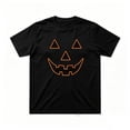 thumbnail image 1 of CONFREE Halloween Mens Short Sleeve Tshirts Crew Neck Hallowmas Pumpkin Face Graphic Lightweight T-Shirts, 1 of 7