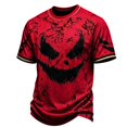 thumbnail image 1 of CONFREE Halloween Mens Short Sleeve Tshirts Crew Neck Pumpkin Face Graphic Lightweight Hallowmas T-Shirts for Men, 1 of 3