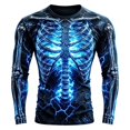 thumbnail image 1 of CONFREE Halloween Mens Short Sleeve Tshirts Crew Neck Spooky Skeleton Graphic Lightweight Fall Casual Tees, 1 of 6