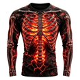 thumbnail image 1 of CONFREE Halloween Mens Short Sleeve Tshirts Crew Neck Spooky Skeleton Graphic Lightweight Fall Casual Tees, 1 of 6