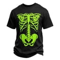 thumbnail image 1 of CONFREE Halloween Mens Short Sleeve Tshirts Crew Neck Spooky Skeleton Graphic Lightweight Hallowmas T-Shirts for Men, 1 of 4