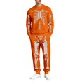 thumbnail image 1 of CONFREE Halloween Mens Sweatsuit 2 Peice Sets Lined Track Suit for Men Hallowmas Skeleton Graphic Sweatshirts Joggers Outfits Warm Fall Winter Tracksuits, 1 of 5