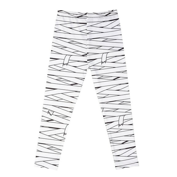 CONFREE Halloween Toddler Kids Girls Leggings Hallowmas Pumpkin Ghost Leggings for Girl Elastic Waist Slim Workout Yoga Pants