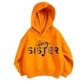thumbnail image 1 of CONFREE Hoodies for Girls Long Sleeve Hooded Sweatshirt for Girls Trendy Big Sister Letter Prints Fashion Preppy Pullover Tops, 1 of 3