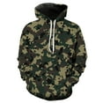 thumbnail image 1 of CONFREE Men's Hoodie Camouflage Prints Hoodies For Men Graphic Long Sleeve Casual Pullover Hooded Sweatshirts With Pockets, 1 of 2