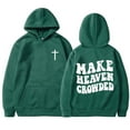 thumbnail image 1 of CONFREE Men's Hoodie Letter Prints Hoodies For Men Graphic Long Sleeve Thick Casual Pullover Hooded Sweatshirts With Pockets, 1 of 2