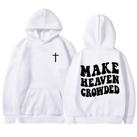 CONFREE Men's Hoodie Letter Prints Hoodies For Men Graphic Long Sleeve Thick Casual Pullover Hooded Sweatshirts With Pockets