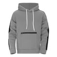thumbnail image 1 of CONFREE Men's Hoodie Solid Color Hoodies For Men Long Sleeve Casual Pullover Hooded Sweatshirts With Pockets, 1 of 8