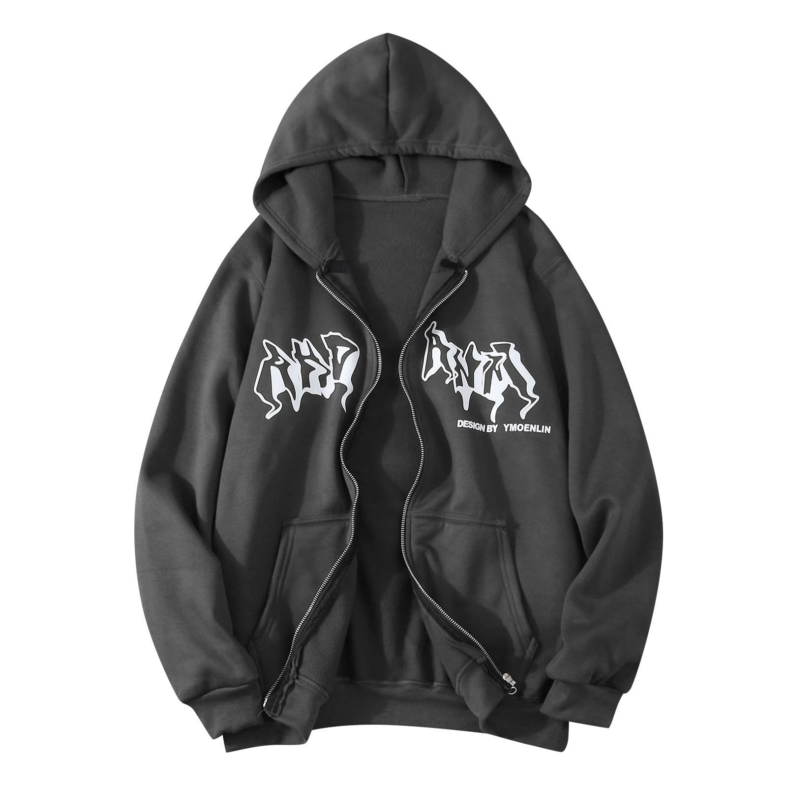 CONFREE Men's Hoodies Casual Prints Hoodies For Men Graphic Long Sleeve ...
