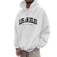 thumbnail image 1 of CONFREE Men's Hoodies City Letter Prints Hoodies For Men Graphic Long Sleeve Casual Pullover Hooded Sweatshirts With Pockets, 1 of 5