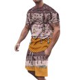 thumbnail image 1 of CONFREE Mens 2 Peice Shorts Sets Casual Men's Summer Outfits Set Ice Cream Graphic Tshirts Shorts Athletic Sweat Suit for Men, 1 of 6