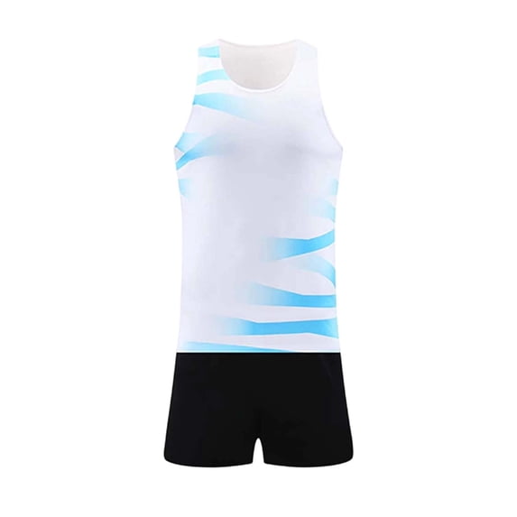 CONFREE Mens 2 Peice Workout Shorts Sets Casual Men's Jogging Tracksuit Set Graphic Tops Shorts Athletic Track Suit for Men