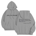 thumbnail image 1 of CONFREE Mens Hoodie Letter Prints Hoodies For Men Graphic Long Sleeve Casual Pullover Hooded Sweatshirts With Pockets, 1 of 8