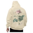 thumbnail image 1 of CONFREE Mens Hoodies Rose Prints Hoodies For Men Graphic Long Sleeve Casual Pullover Hooded Sweatshirts With Pockets, 1 of 8