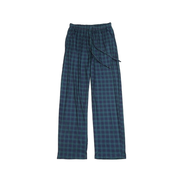 CONFREE Mens Pajama Pants Lightweight Pj Pants for Men Plaid Lounge Bottoms Elastic Waist Drawstring Sleepwear With Pockets