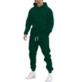 thumbnail image 1 of CONFREE Mens Tracksuit 2 Peice Athletic Sweat Suit for Men Solid Y2K Hoodies Joggers Outfits Streetwear Fall Winter Track Suits Set, 1 of 5
