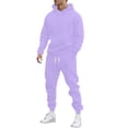 thumbnail image 1 of CONFREE Mens Tracksuit 2 Peice Athletic Sweat Suit for Men Solid Y2K Hoodies Joggers Outfits Streetwear Fall Winter Track Suits Set, 1 of 5