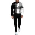 thumbnail image 1 of CONFREE Mens Tracksuit 2 Peice Sets Casual Men's Jogging Sweatsuit Set Graphic Sweatshirts Pants Athletic Sweat Suit for Men, 1 of 4