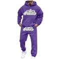 thumbnail image 1 of CONFREE Mens Tracksuit 2 Peice Sets Casual Men's Jogging Sweatsuit Set Graphic Y2K Pullover Hoodies Pants Athletic Sweat Suit for Men, 1 of 4