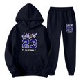 thumbnail image 1 of CONFREE Mens Tracksuit 2 Peice Sets Casual Men's Jogging Sweatsuit Set Number 23 Graphic Y2K Pullover Hoodies Pants Athletic Sweat Suit for Men, 1 of 5