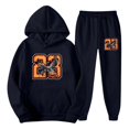 thumbnail image 1 of CONFREE Mens Tracksuit 2 Peice Sets Casual Men's Jogging Sweatsuit Set Number 23 Graphic Y2K Pullover Hoodies Pants Athletic Sweat Suit for Men, 1 of 5