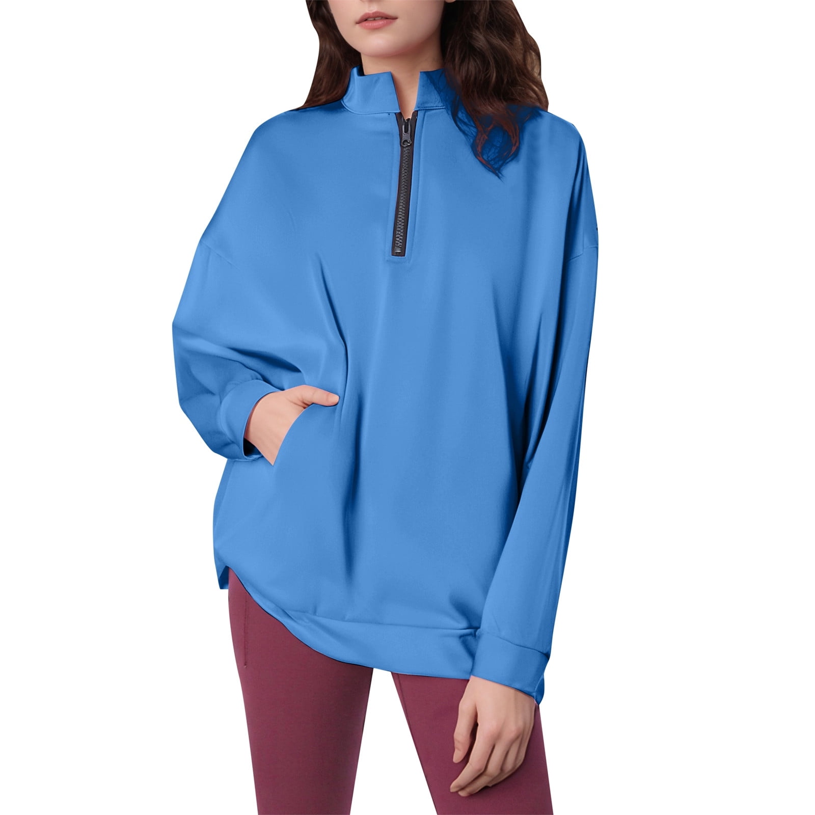 Satithry Women's Long Sleeve Anti-Sweat Shirt - Scoop Neck, Modal Fabric, Seamless Fit