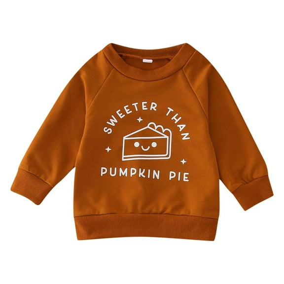 CONFREE Toddler Baby Boy Halloween Sweatshirt Long Sleeve Boys Pullover Sweatshirt Hallowmas Letter Soft Fall Winter Clothes Shirts