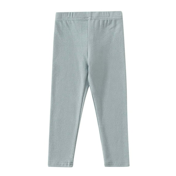 CONFREE Toddler Kids Girls Pants Solid Color Basic Sweatpant for Girl Elastic Waist Wide Leg Workout Toursers