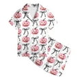 thumbnail image 1 of CONFREE Unisex Kids Halloween Pajamas Set Long Sleeve Cartoon Pumpkin Ghost Sleepwear Tops Pant Hallowmas Loungewear Set Cozy Jammies, 1 of 3