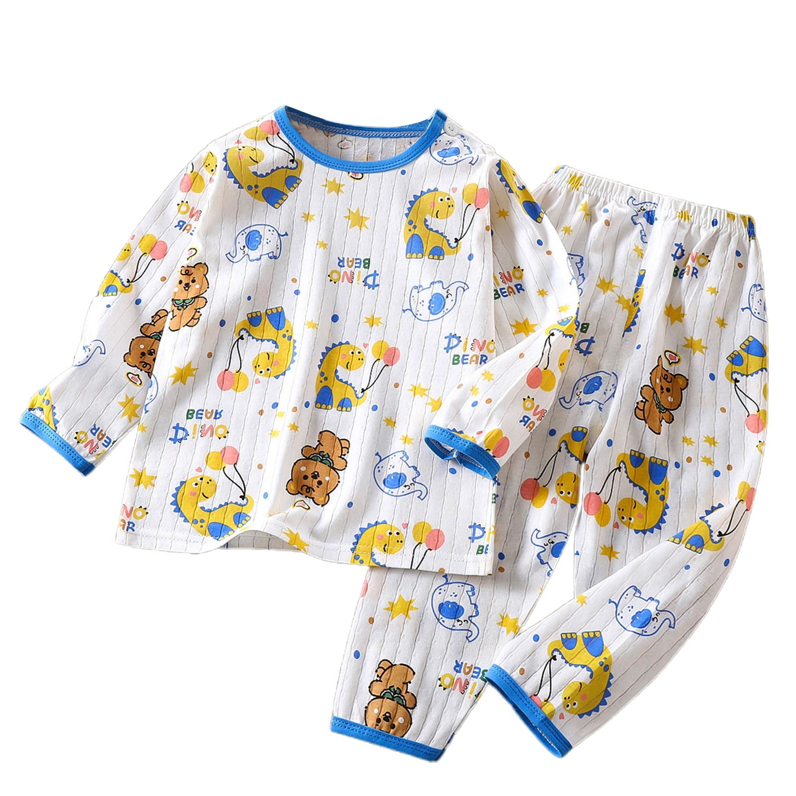 CONFREE Unisex Kids Pajamas Set Long Sleeve Cartoon Graphic Lightweight CONFREE Unisex Kids Pajamas Set Long Sleeve Cartoon Graphic Lightweight