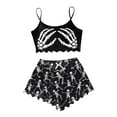 thumbnail image 1 of CONFREE Womens Halloween Pajamas Sleeveless Funny Skeleton Sleepwear Tank Tops Shorts Hallowmas Pjs Set Lovely Nightwear, 1 of 5