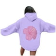 thumbnail image 1 of CONFREE Womens Hoodies Floral Prints Hoodies For Women Trendy Long Sleeve Casual Pullover Sweatshirts With Pockets Comfy Winter Clothes, 1 of 6