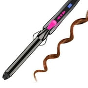 CONFU Hair Curler With LCD Display, Ceramic Coating Hair Curling Iron