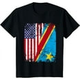 thumbnail image 1 of CONGOLESE ROOTS | Half American Flag | CONGO T-Shirt, 1 of 3