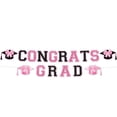 thumbnail image 1 of CONGRATS GRAD Graduation Party Supplies Set， All-In-One Disposable Tableware & Decorations Kit with Banner， Cups， Plates， Napkins， Utensils, 1 of 2