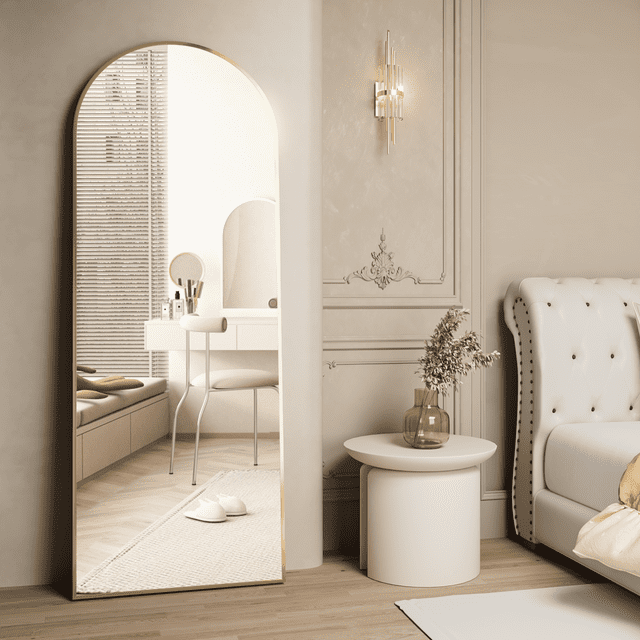 CONGUILIAO 64''x21'' Full Length Mirror, Arched Floor Mirror, Full Body