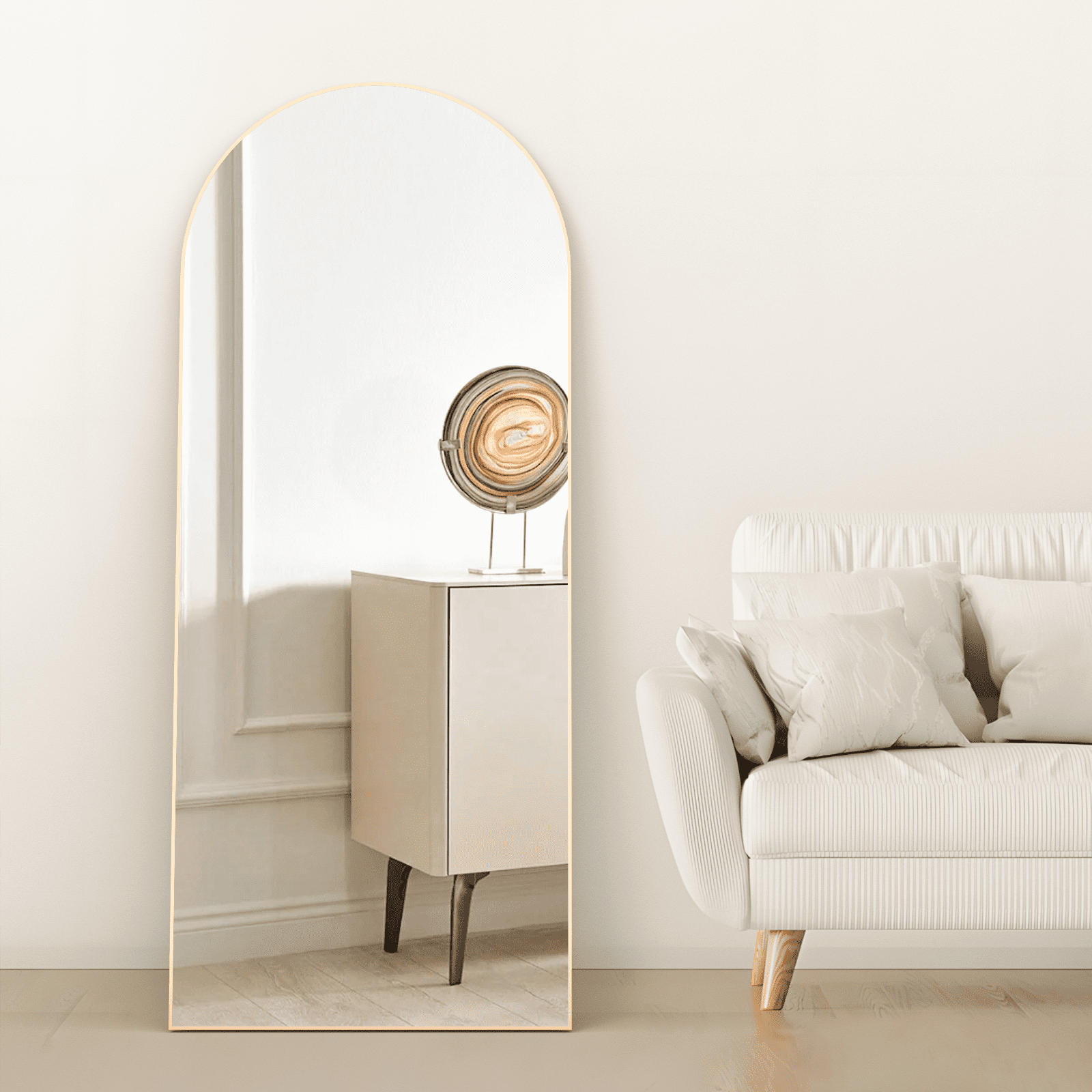 CONGUILIAO Arch Floor Mirror Arched Mirror Arched Full Length Mirror