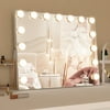 CONGUILIAO Hollywood Vanity Mirror with Lights, Vanity Makeup Mirror with 15 LED Bulbs, 3 Color Lighting Modes, USB Port, Smart Touch Control