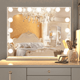 thumbnail image 1 of CONGUILIAO Vanity Mirror with Lights Hollywood Makeup Mirror, Large Vanity Lighted Mirror, Hollywood Mirror with 3 Color Modes, 1 of 9