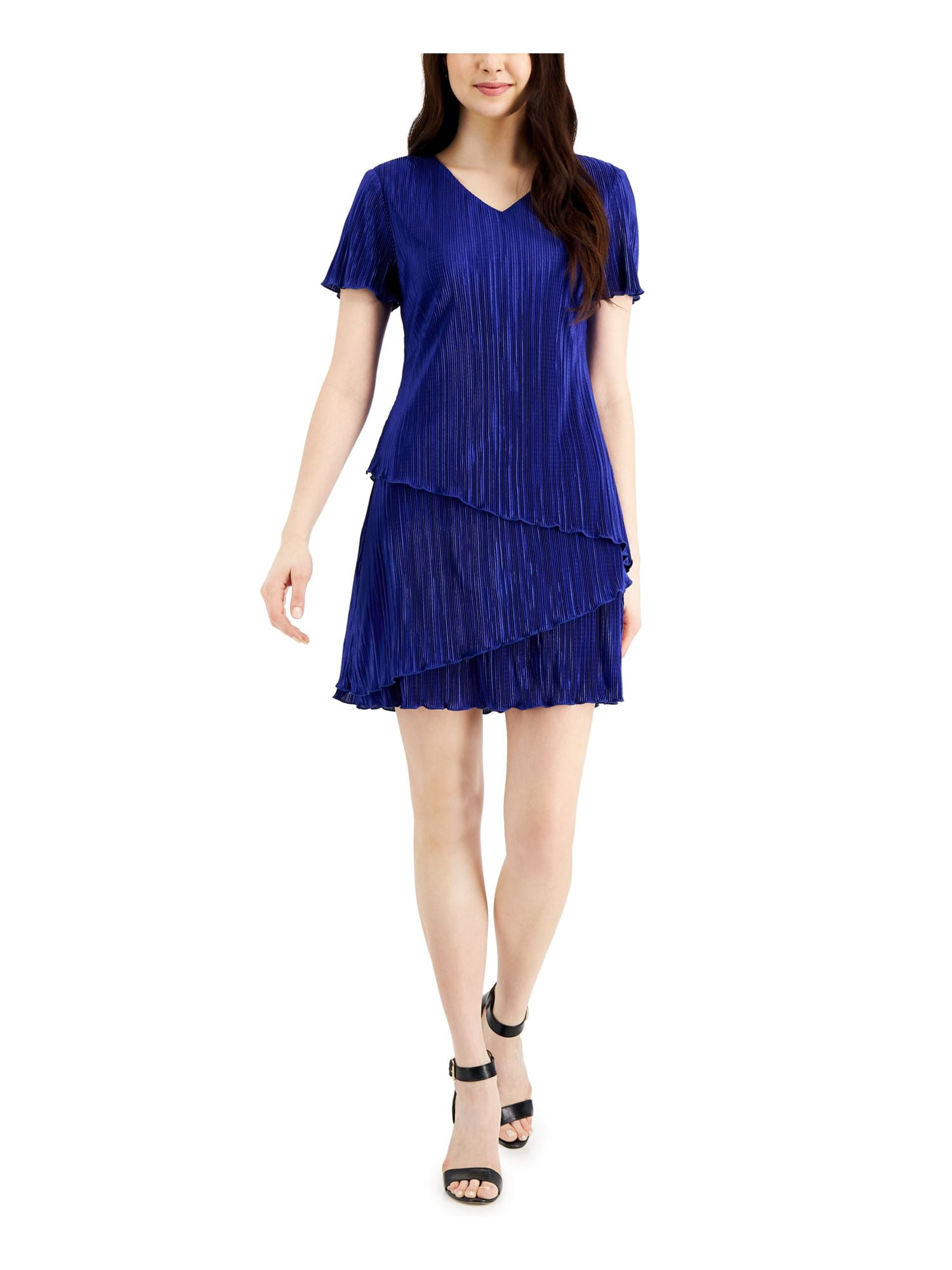 Asymmetrical Sleeveless Sheath Knee-Length Work Dress main image 0