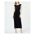 thumbnail image 1 of CONNECTED APPAREL Womens Navy Sleeveless Boat Neck Maxi Evening Sheath Dress 12, 1 of 2