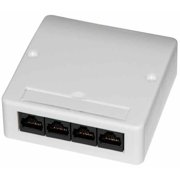 CONNECTIX CABLING SYSTEMS - 4 Way Cat5e Vertical Wall Outlet