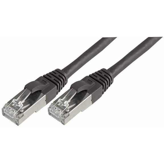 CONNECTIX RJ45 Male to Male Cat6a SFTP Ethernet Patch Lead, 0.5m Black