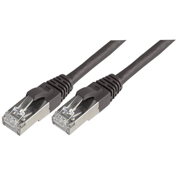 CONNECTIX RJ45 Male to Male Cat6a SFTP Ethernet Patch Lead, 10m Black