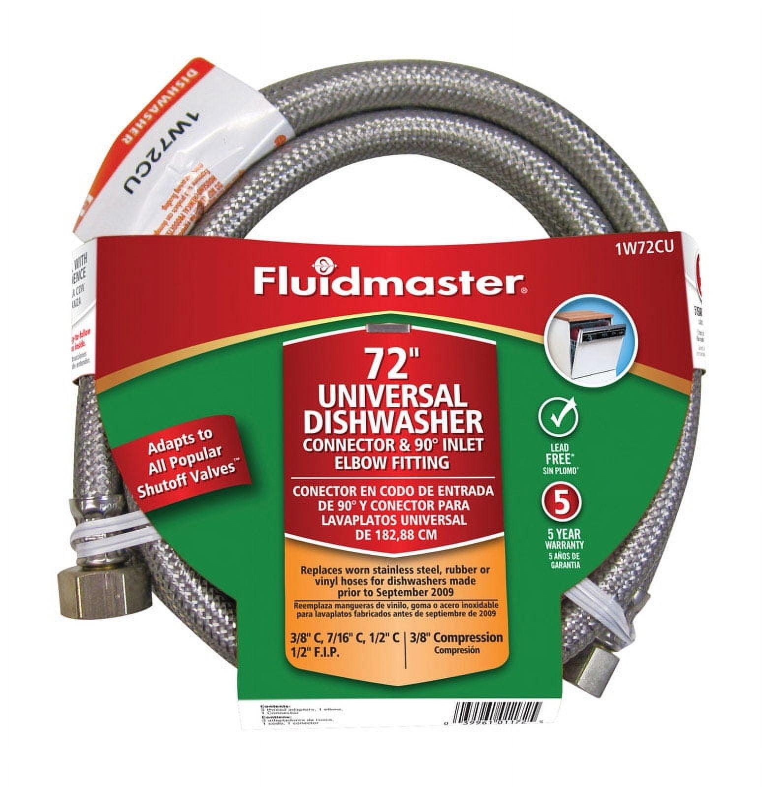 CONNECTOR DISHWASHER 72" (Pack of 1)