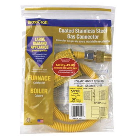 CONNECTOR GAS CSS SS 1/2MIP 36